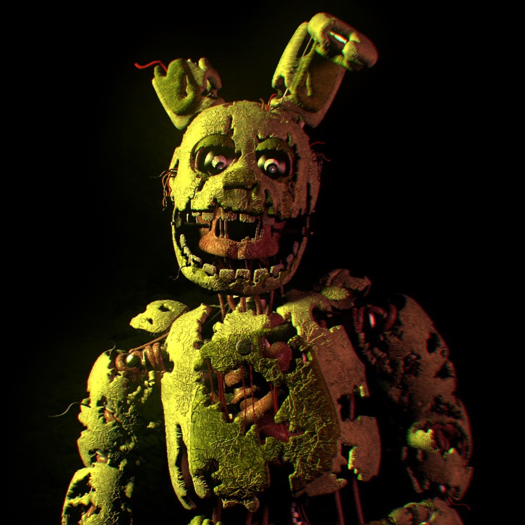 Springtrap render by Basilisk2002 on DeviantArt