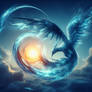 Mystical Blue Bird Capturing Fire 4
