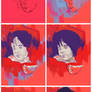 Process of Poster of blue