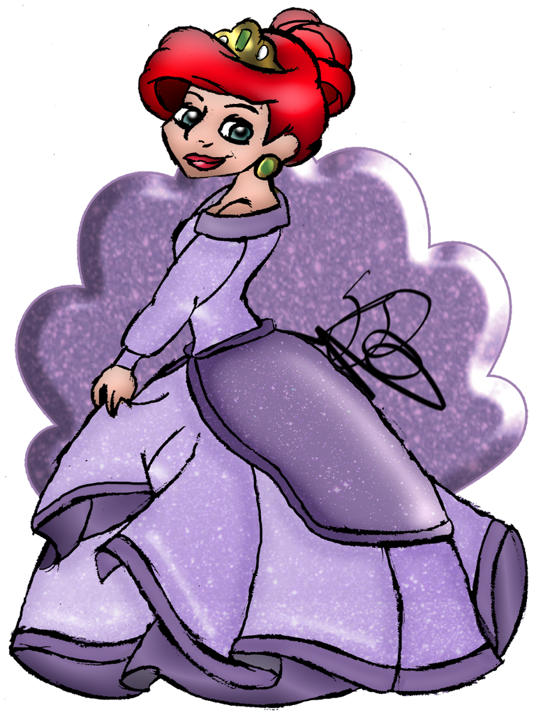 the little mermaid 2 ariel purple dress Paint 3D Tutorial: Ariel ~ The Little Mermaid II: Return to the Sea (2000) Purple gown outfit