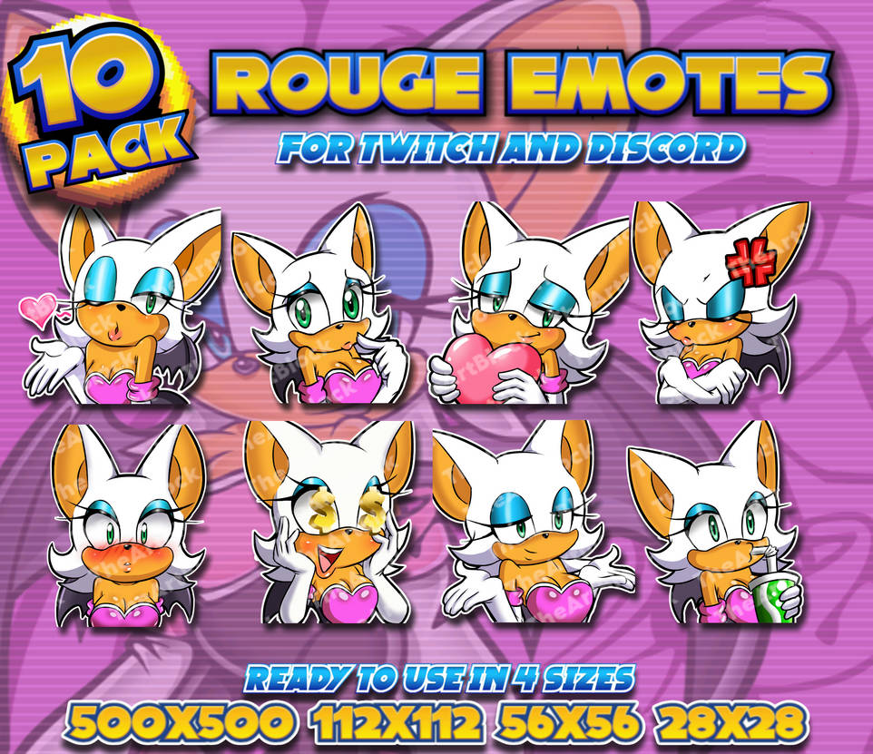 10+ Rouge the Bat Emote Pack by SwagToons10 on DeviantArt