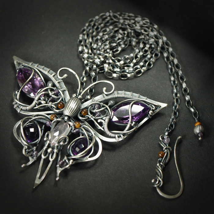 Purple Emperor - necklace 2