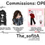 Commissions OPEN - price sheet