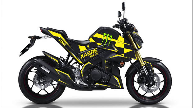 Yamaha Xabre/M-Slaz Black N Yellow