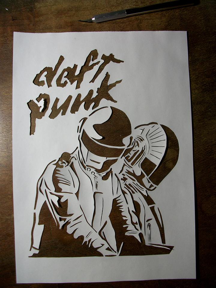 Daft Punk Stencil