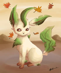 Leafeon Painting