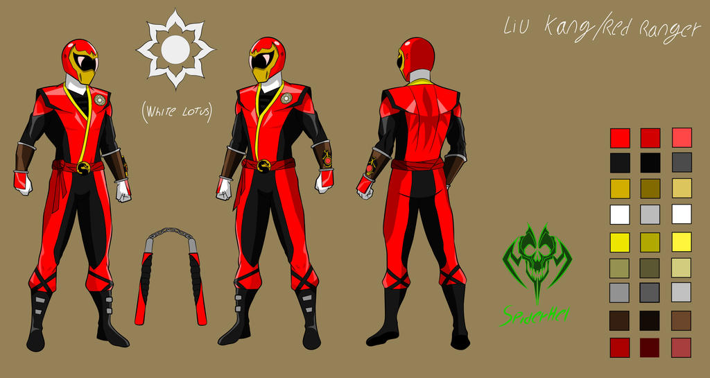 Liu Kang-Red Ranger by SpiderHel on DeviantArt