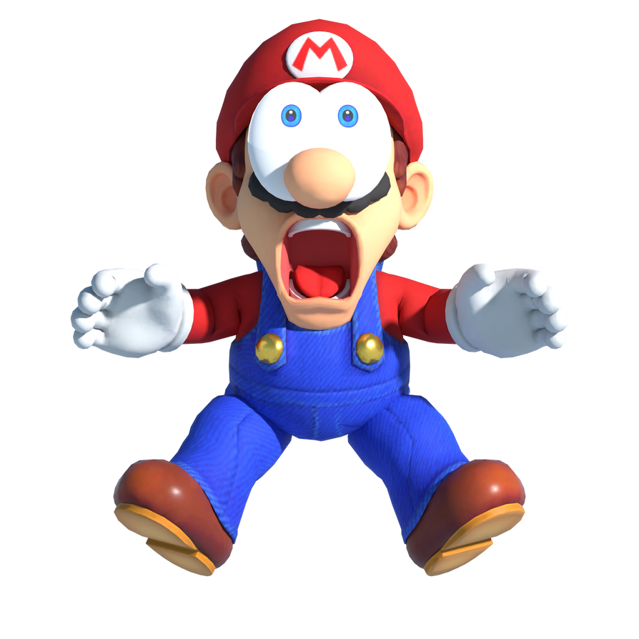 Mario Shouting Mario Shocked Render by SuperMarioManuel on DeviantArt