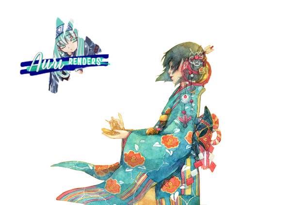 Kimono Girl - Render