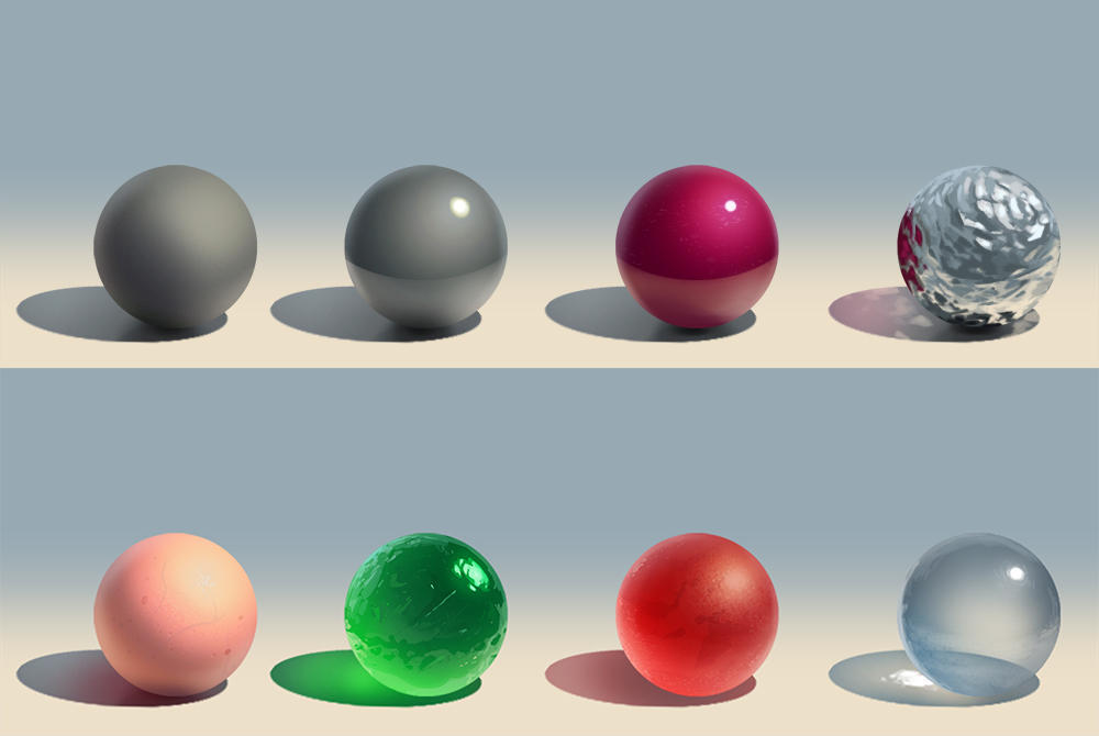 Material Study Spheres by JordanKerbow on DeviantArt