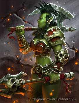 Warcraft Female Orc Warrior