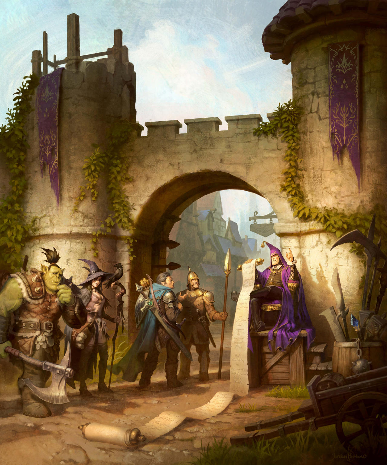 DnD Zadash City Gates by JordanKerbow on DeviantArt