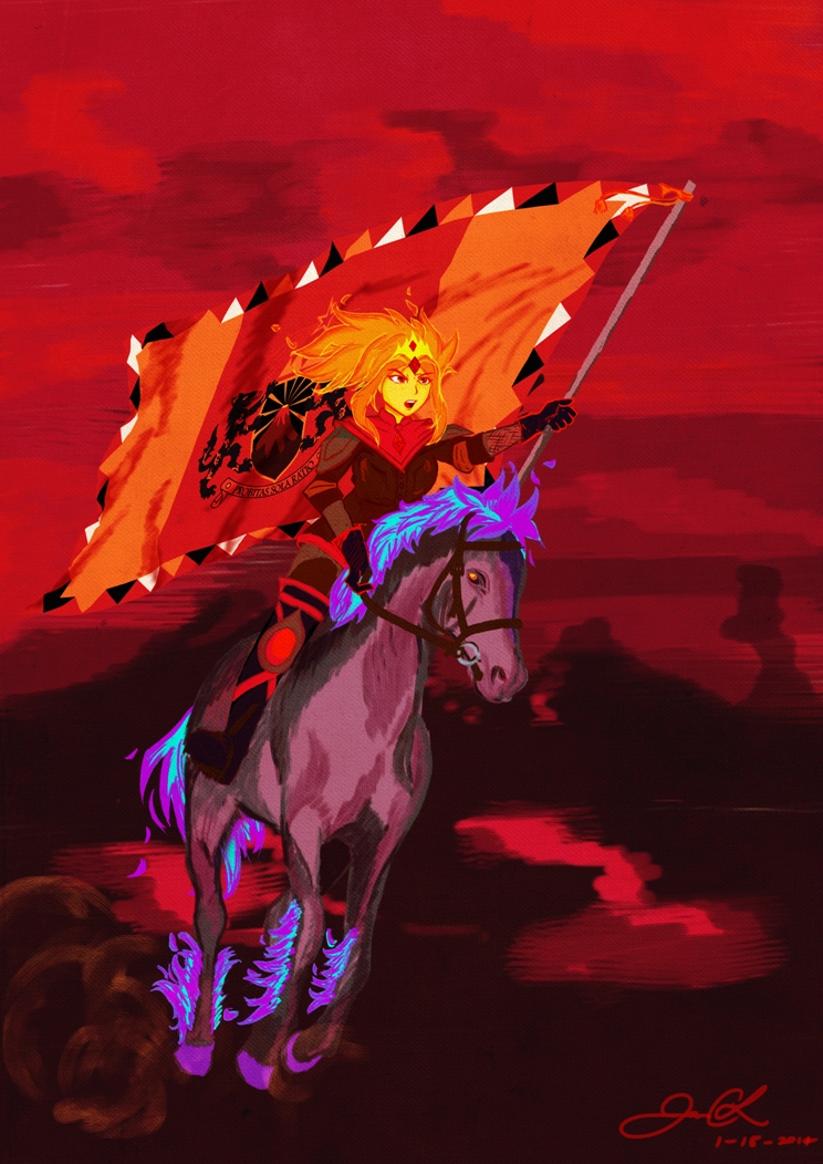 Flame Queen in battle