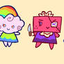 My main OCS as chibi