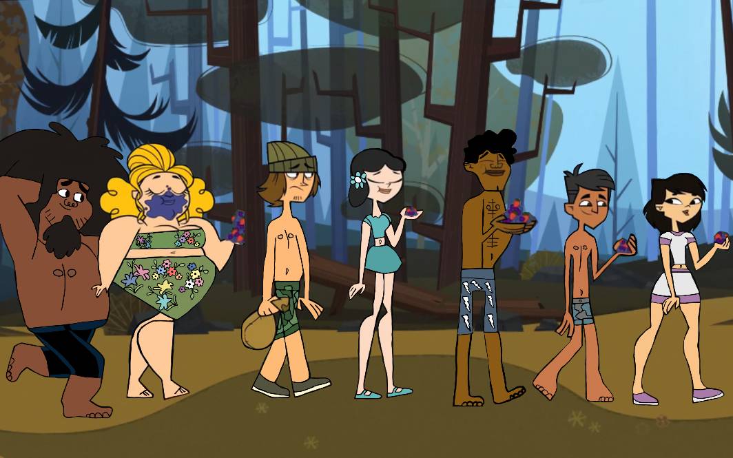 Here's a better look at the swimsuits of the Total Drama Island