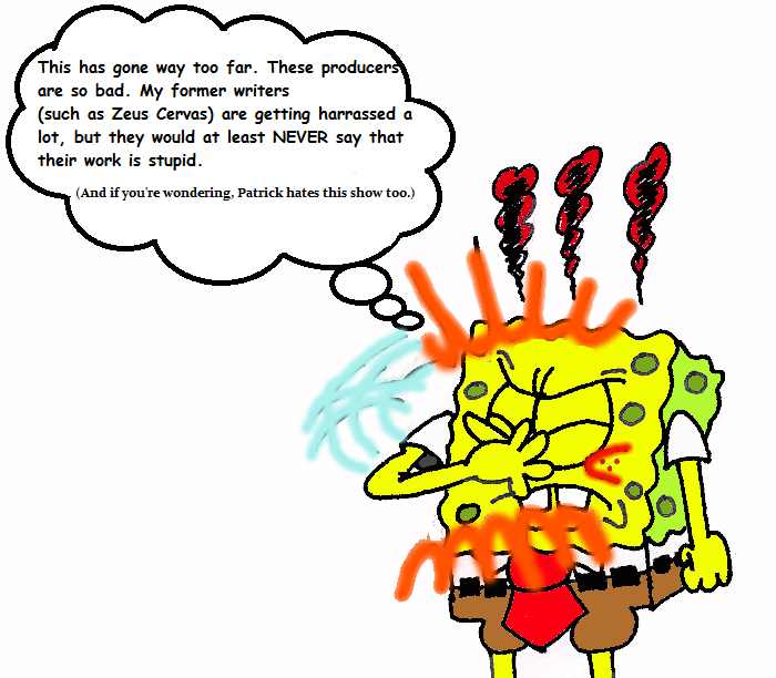 Spongebob is fed up with Jelenic and Horvath