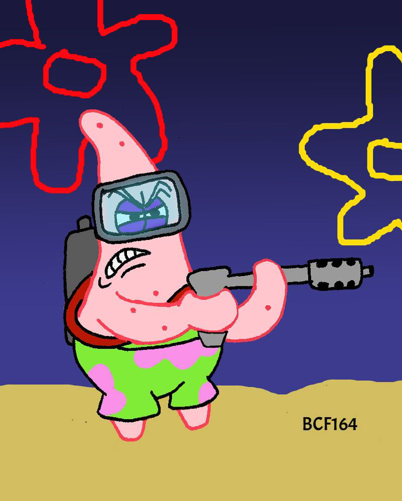 Patrick Exploding Stuff Patrick with a flamethrower by BobClampettFan164 on DeviantArt
