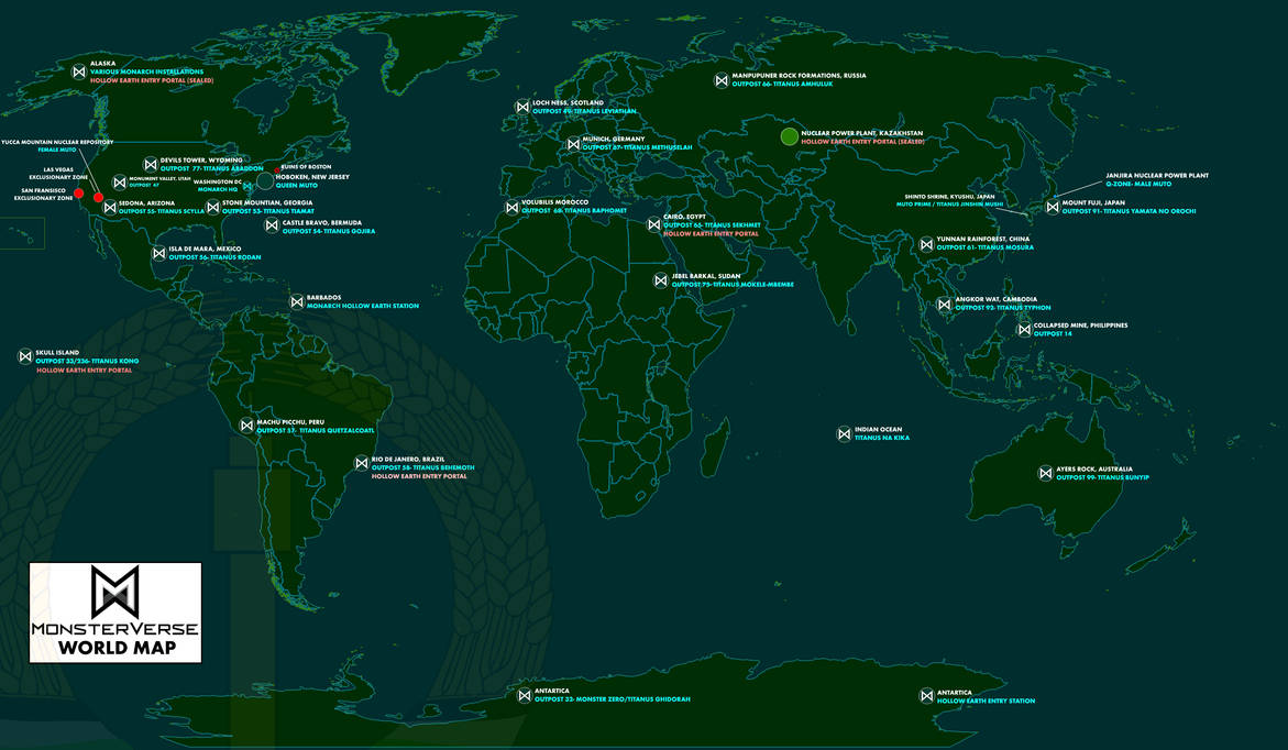 Infinityverse Map Monsterverse: World Map by Orionosucus on DeviantArt