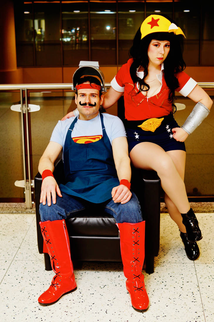 Bombshell Superman and Wonder Woman MTAC 2016 #02 by Lightning--Baron