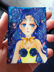 Luna ( Sailor Moon ) Human Form ACEO COPIC by Lemonsquasch