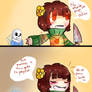 Comic ~ Undertale ~ Chara and Sans