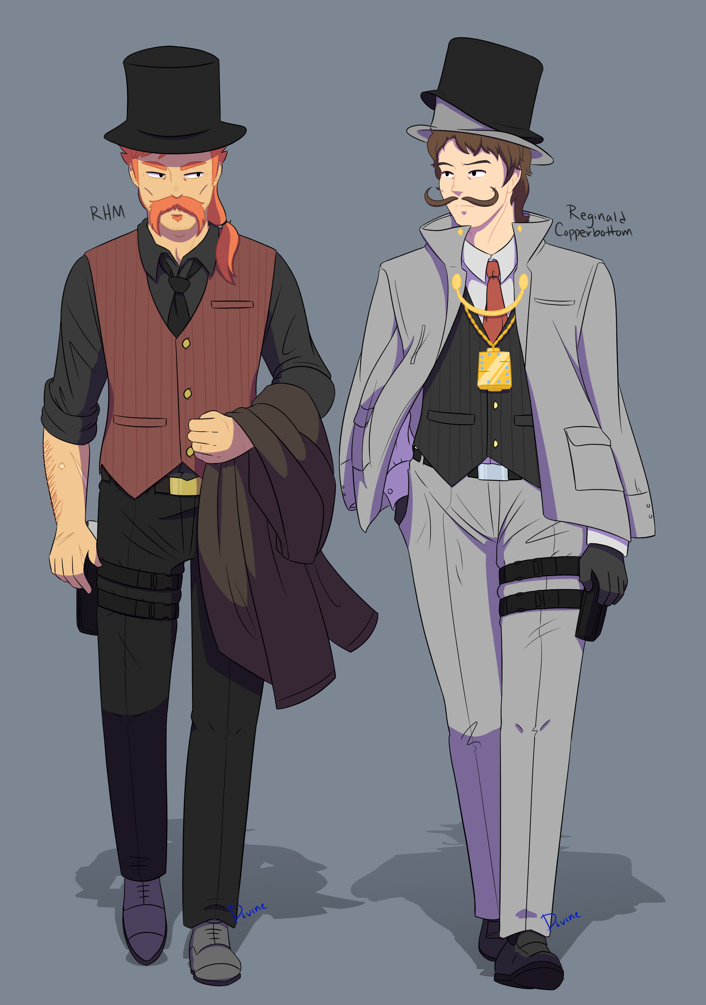 Reg Rhm Reginald Copperbottom and Right Hand Man by KuroOkami97 on DeviantArt