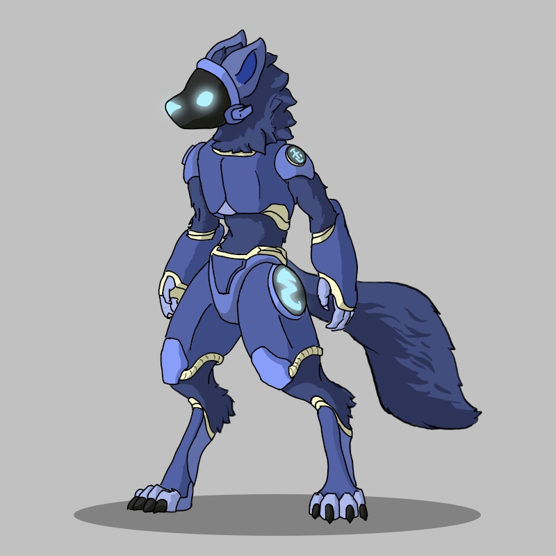 Blue Protogen by OnyxGalaria on Newgrounds