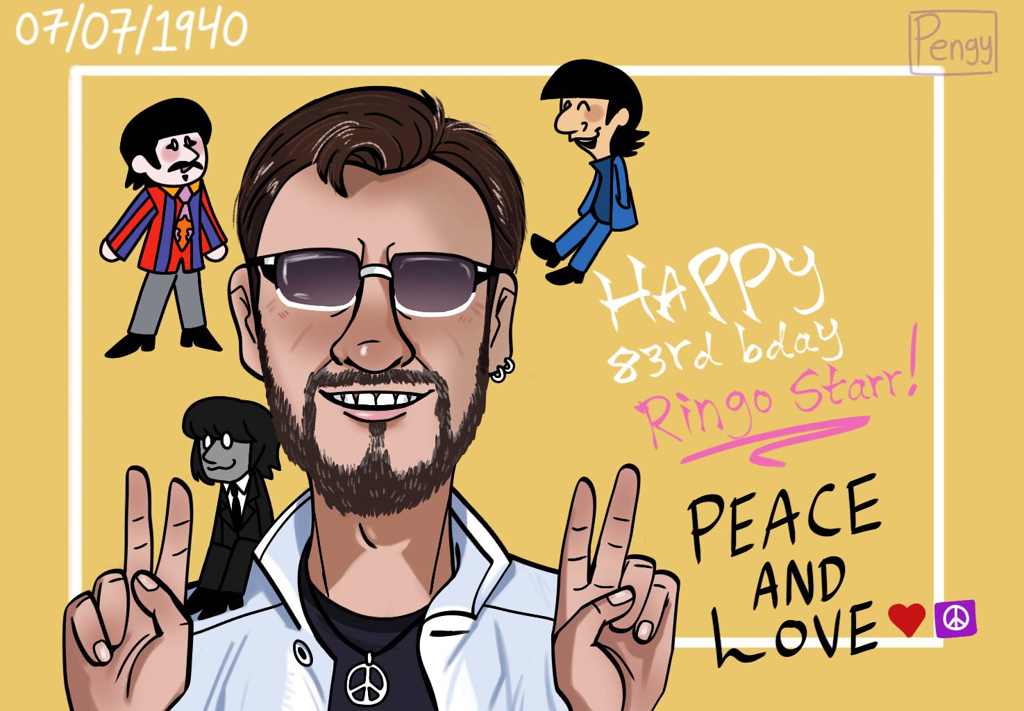 Happy Ringo Happy birthday Ringo Starr! by Impossiblepengyman on DeviantArt