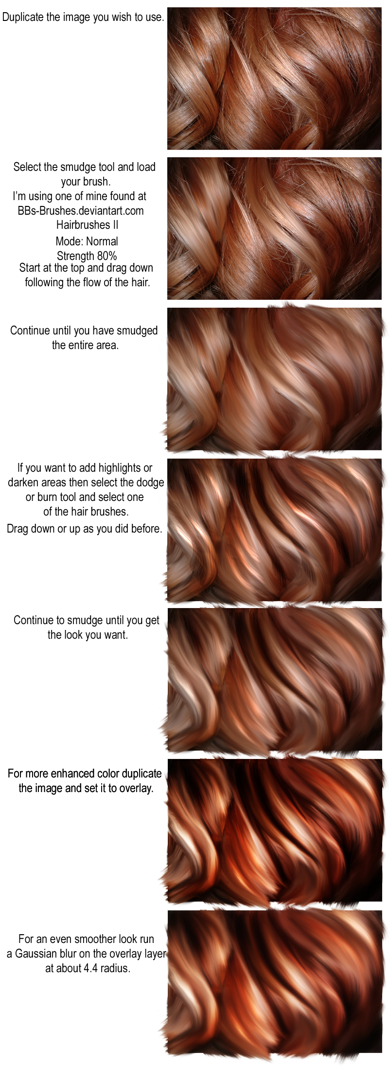 Smudged Hair Tutorial by BBs-Brushes on DeviantArt Smudged Hair Tutorial by BBs-Brushes on DeviantArt