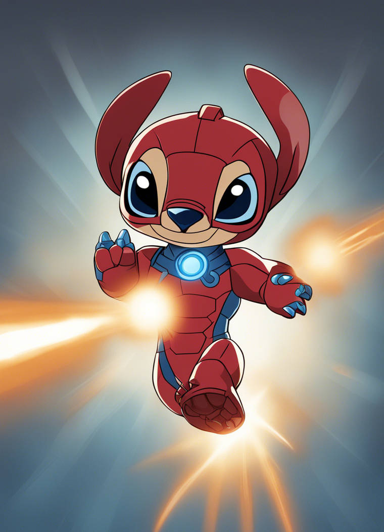 Stitch in Ironman by tuxfluff on DeviantArt