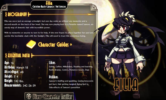 Skullgirls Filia