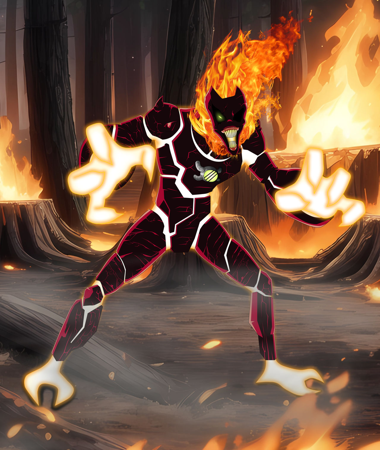 Ben 10- HeatBlast ( Fuego ) Carnitrix V0.2 by RMRLR2020 on DeviantArt
