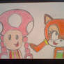 Toadette and Marine