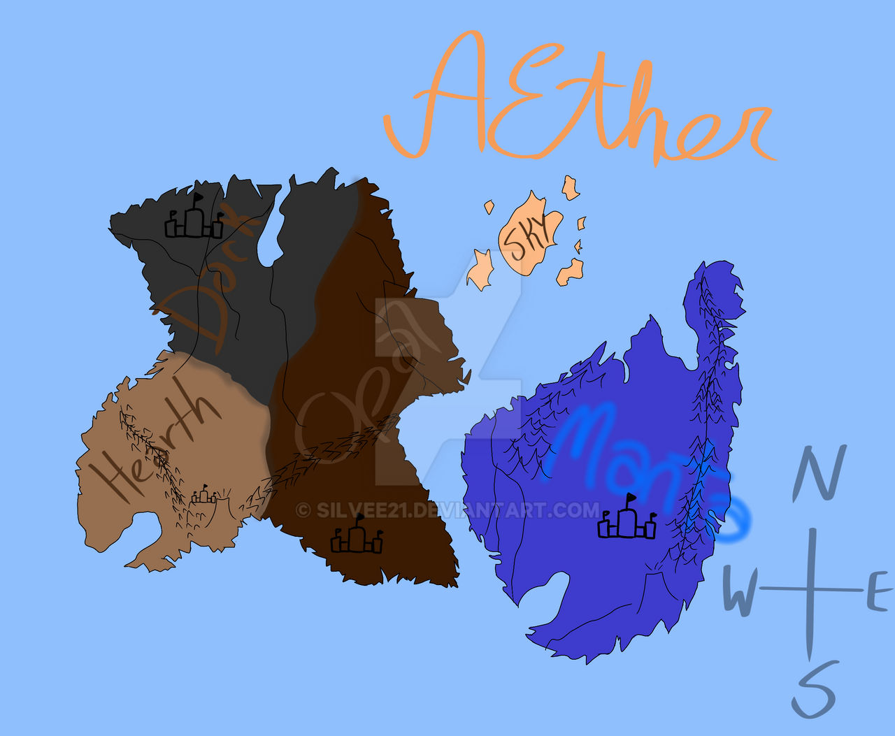 Map of Aether by silvee21 on DeviantArt