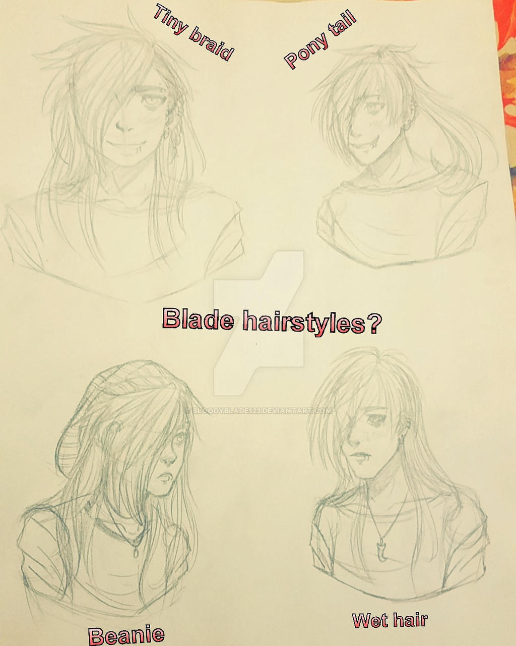 Blade Hairstyles by BloodyBlade123 on DeviantArt