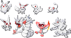 Albino Pokemon Sprite Set