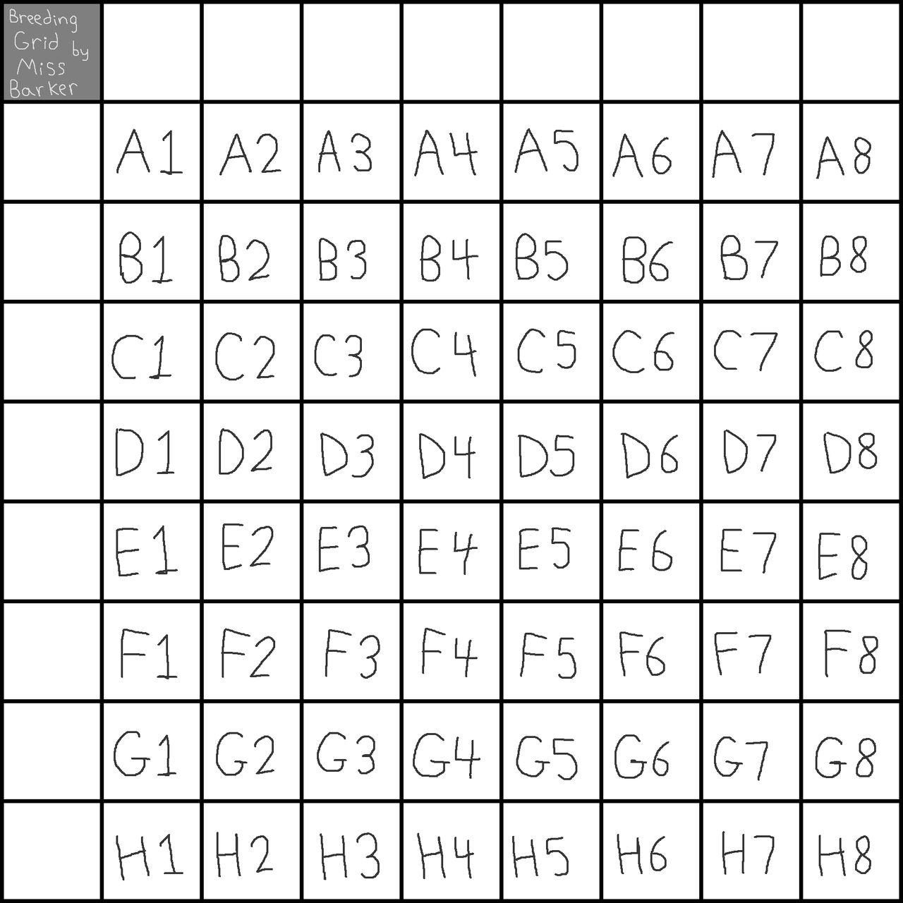 Breeding Grid F2U Breeding Grid Template by Miss-Barker on DeviantArt