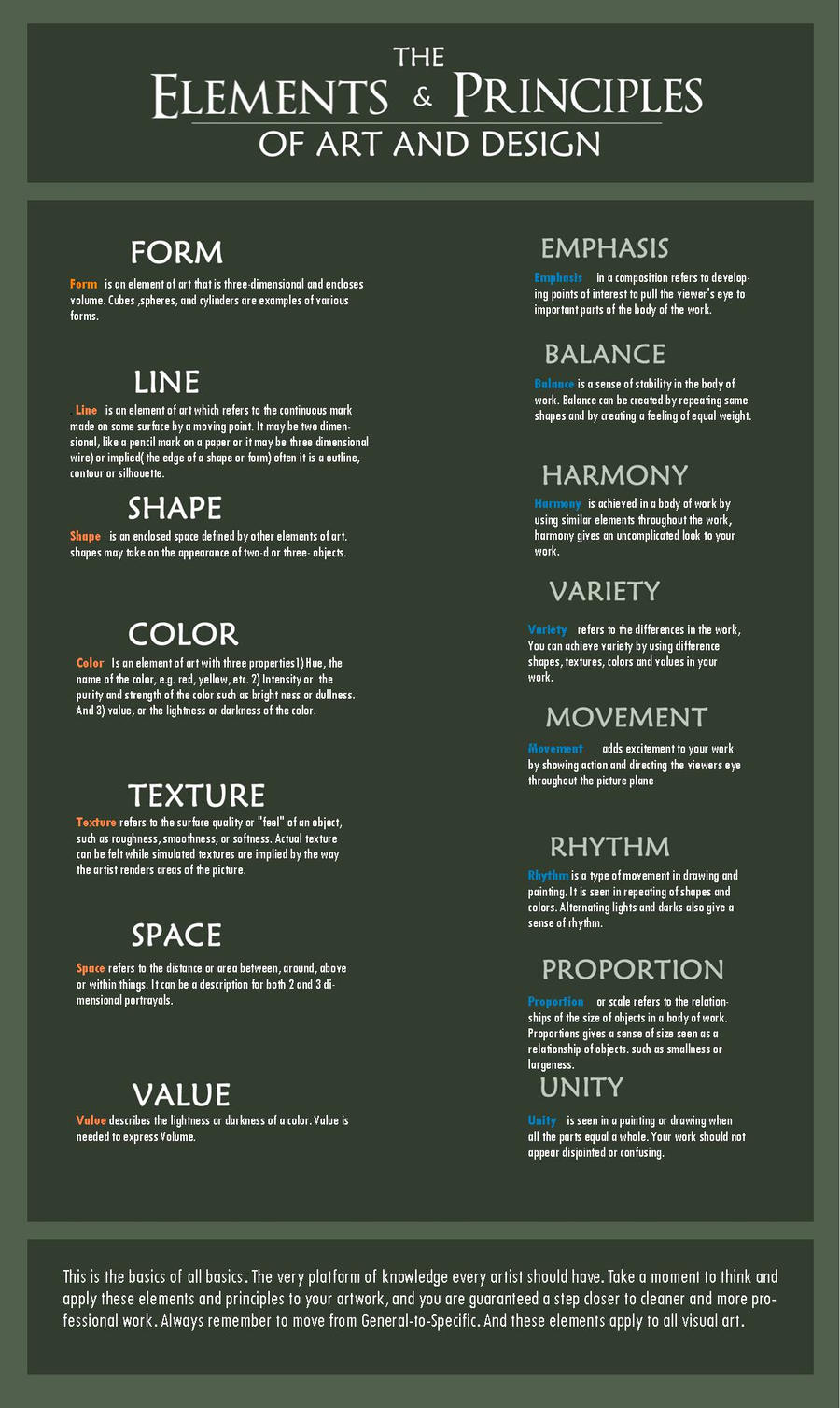 Elements And Principles Example Elements::Principles Overview by ElementsOfART on DeviantArt
