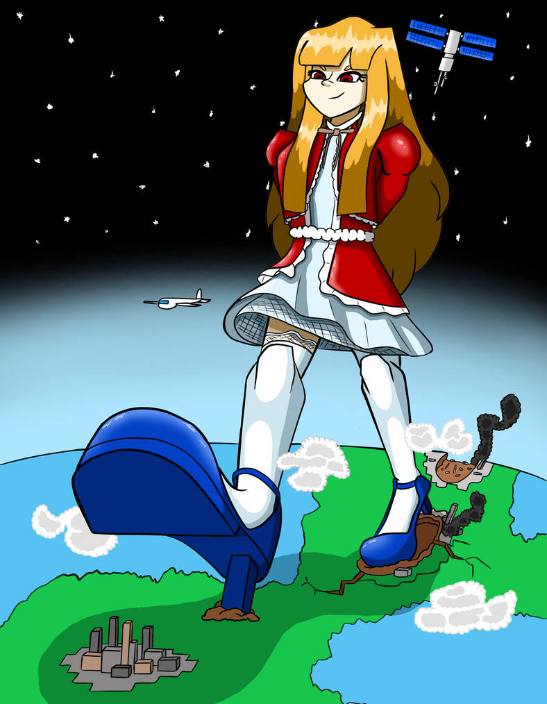 Rhea Stomps Your Planet by EclipseBunnyQueen on DeviantArt