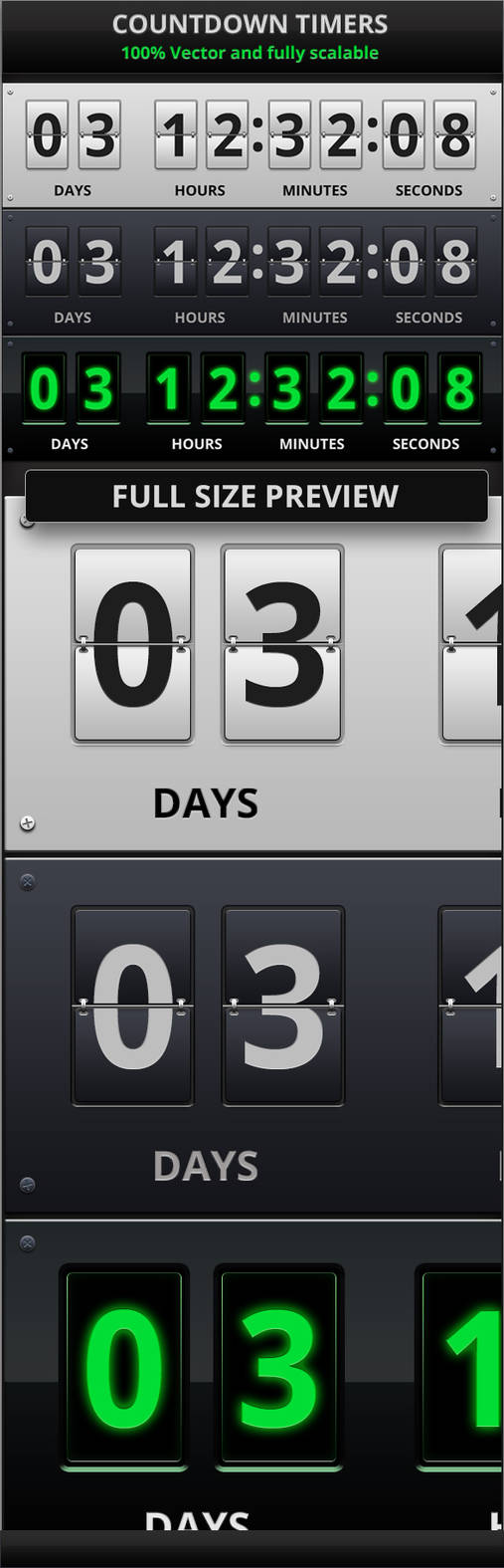 Countdown Timers Set by MarabuDesign on DeviantArt