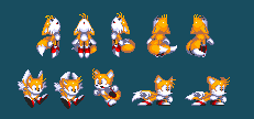 Super tails custom sprites in Sonic 3 AIR 