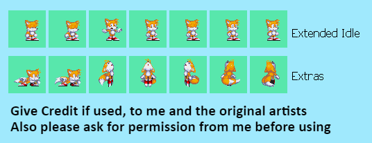 Tails Custom Super Sprites/Super Tails Animations [Sonic Mania] [Mods]