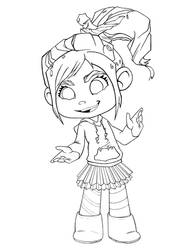 Vanellope_Lineart