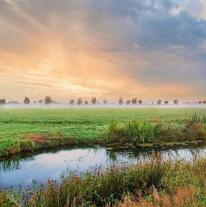 Sunrise in the Netherlands 