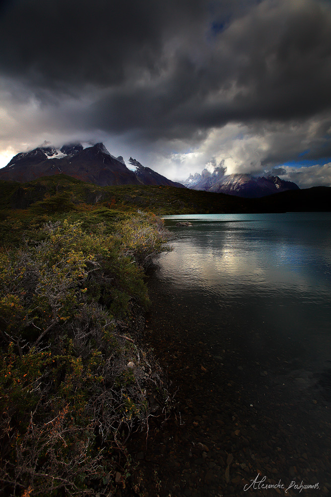 Low Light at Pehoe Lake