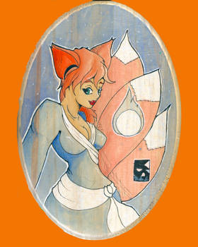 7/31/2012 Wood Panel: Kitsune