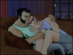 Astonishing X-Men Cuddle. by sgfiction