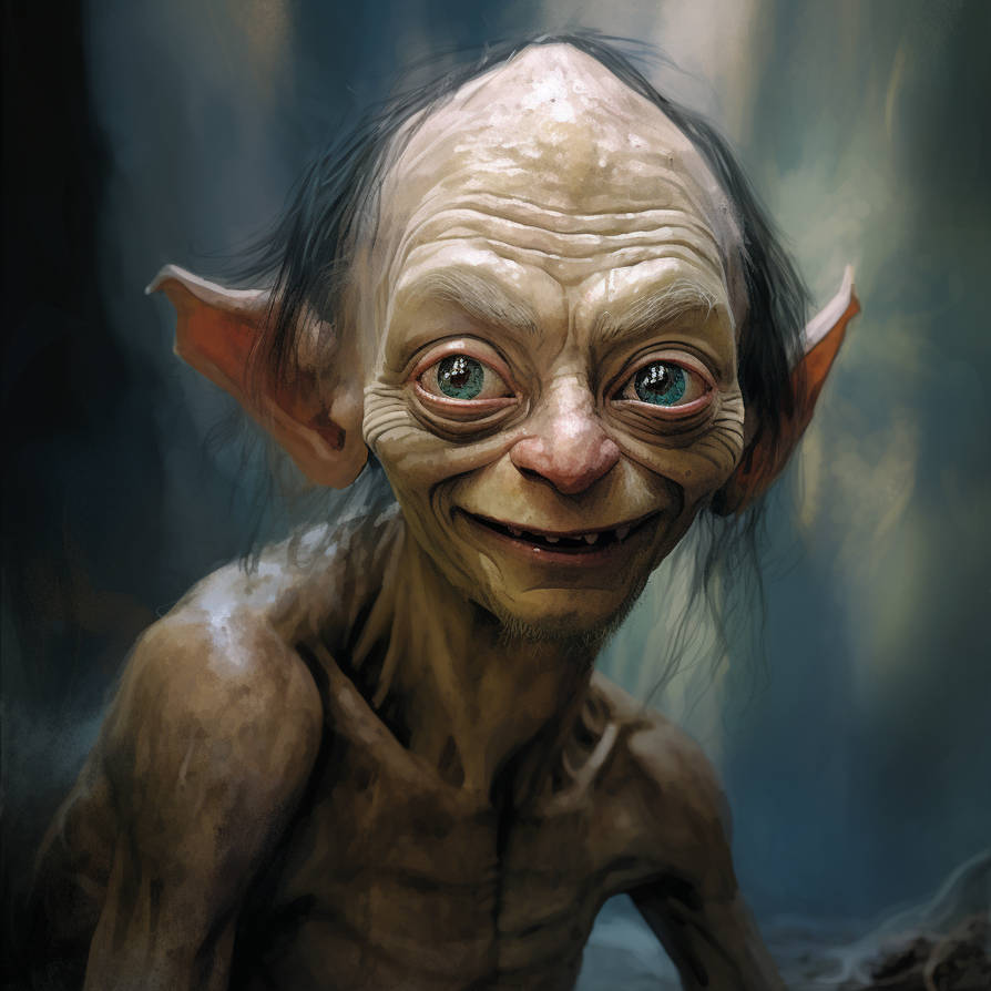 Happy Gollum ( Lords of the Ring) by SilentEmotionn on DeviantArt