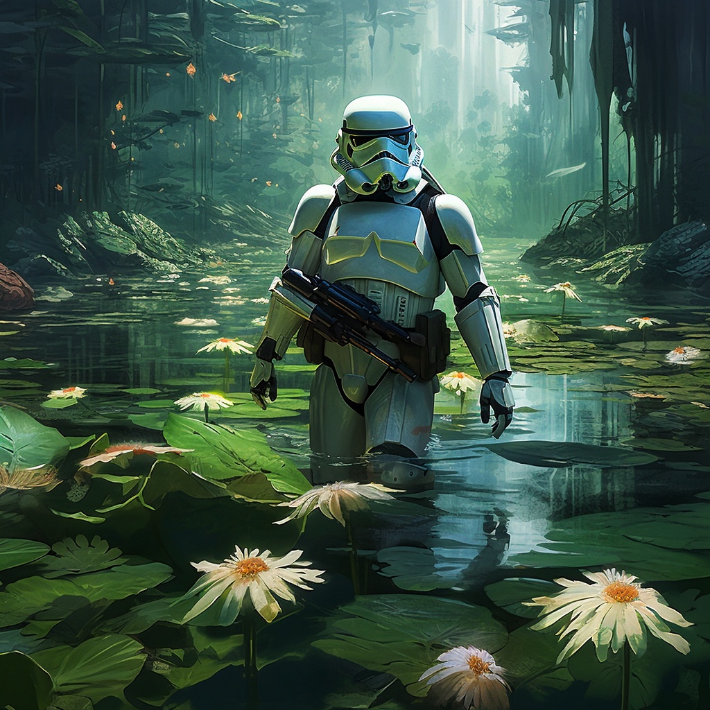 Stormtrooper in Swamp by SilentEmotionn on DeviantArt