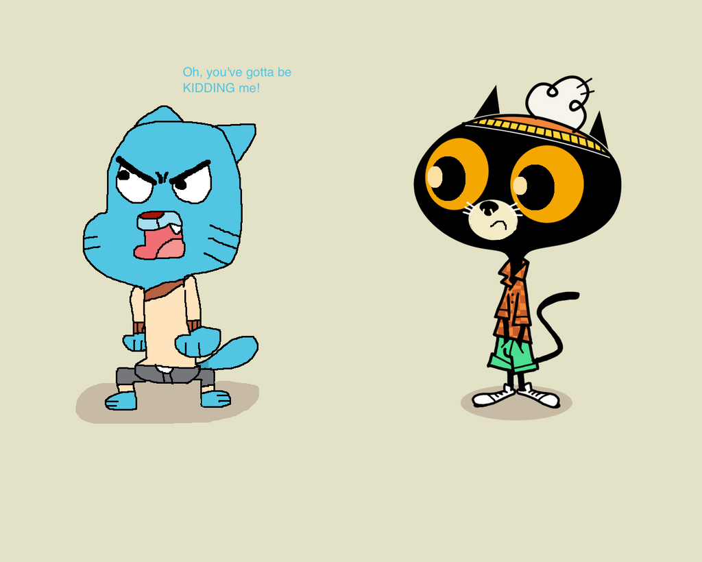 Gumball hates his original design by SwagKirbyArt on DeviantArt